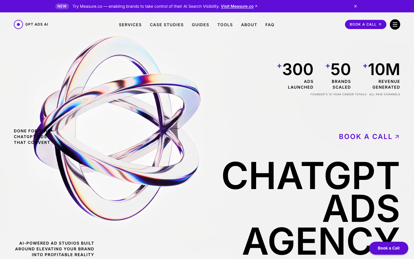 gpt ads ai homepage
