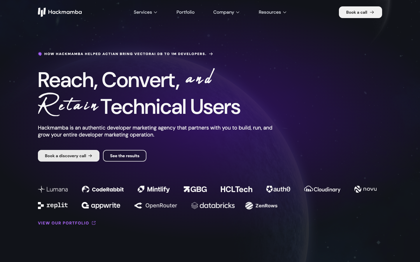 hackmamba homepage