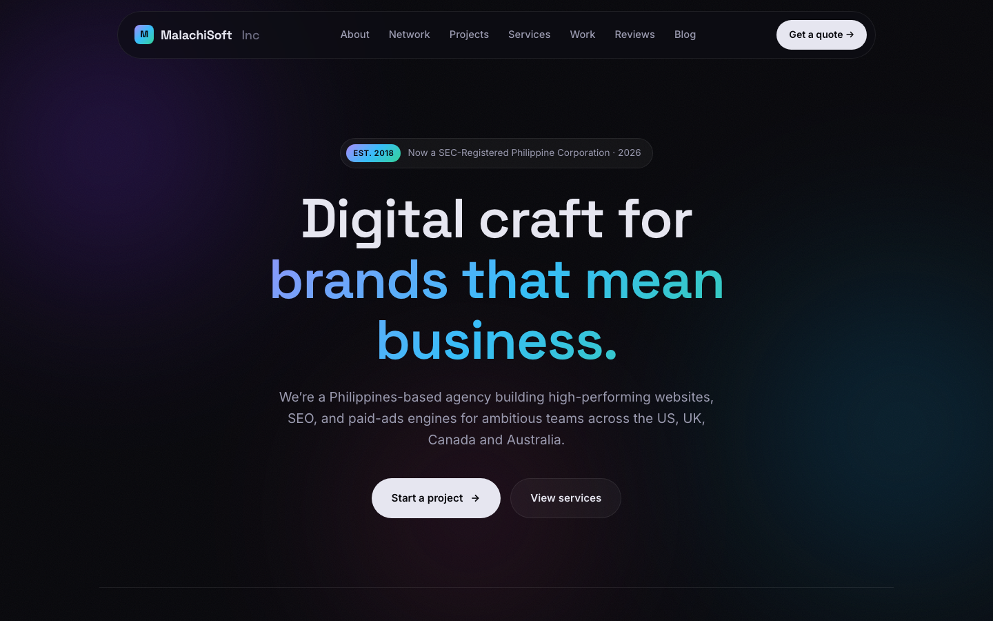 malachisoft homepage