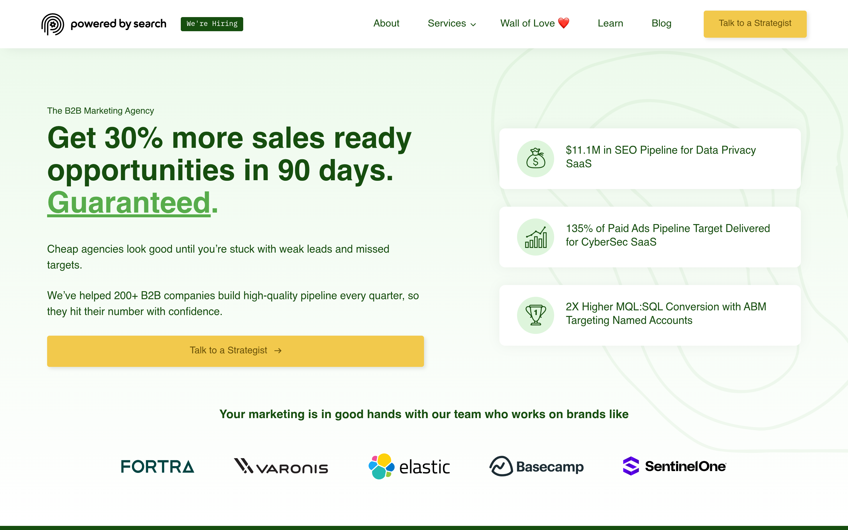 powered by search homepage