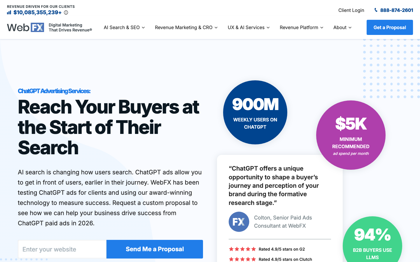 webfx homepage